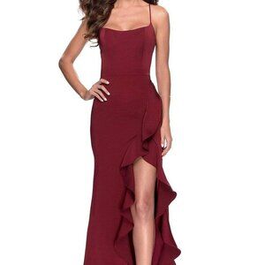 NWT La Femme 28294SC Prom Dress White Size 0